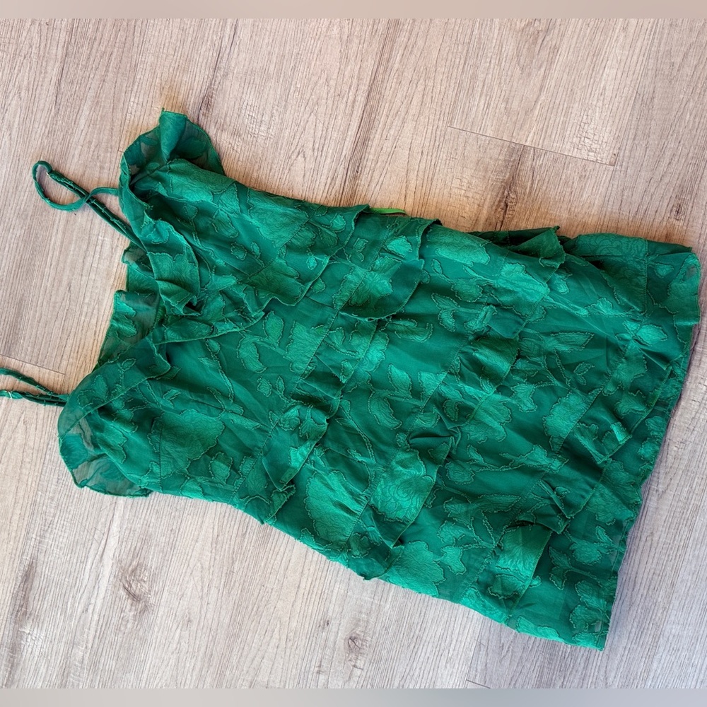 Runaway the label green mini dress